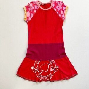 CourtneyCourtney Girls Valentines Day Dress 8/10 LOVE Red Pink Handmade Casual